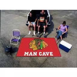 Click here to learn more about the Chicago Blackhawks Man Cave UltiMat Rug 5''x8''.