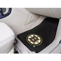 Click here to learn more about the Boston Bruins 2-pc Printed Carpet Car Mats 17"x27".
