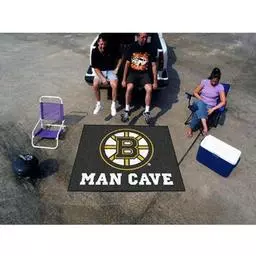 Click here to learn more about the Boston Bruins Man Cave Tailgater Rug 5''x6''.