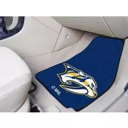 Click here to learn more about the Nashville Predators 2-pc Printed Carpet Car Mats 17"x27".