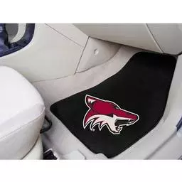 Click here to learn more about the Phoenix Coyotes 2-pc Printed Carpet Car Mats 17"x27".