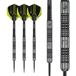 Click here to learn more about the Winmau MvG Michael Van Gerwen Design Authentic 85% Tungsten Steel Tip Darts.
