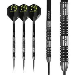 Click here to learn more about the Winmau MvG Michael Van Gerwen Design Absolute 90% Tungsten Steel Tip Darts .