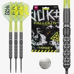 Click here to learn more about the Target Darts Luke Littler Nuke Fallout 90% SP 22 Gram Steel Tip Dart.
