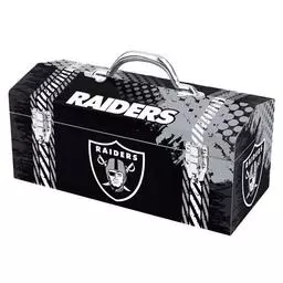 Click here to learn more about the Fan Mats Las Vegas Raiders Tool Box.