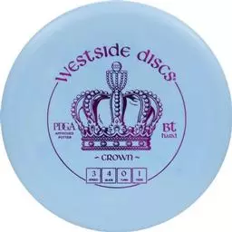Click here to learn more about the Westside Discs BT Hard Crown Putter.