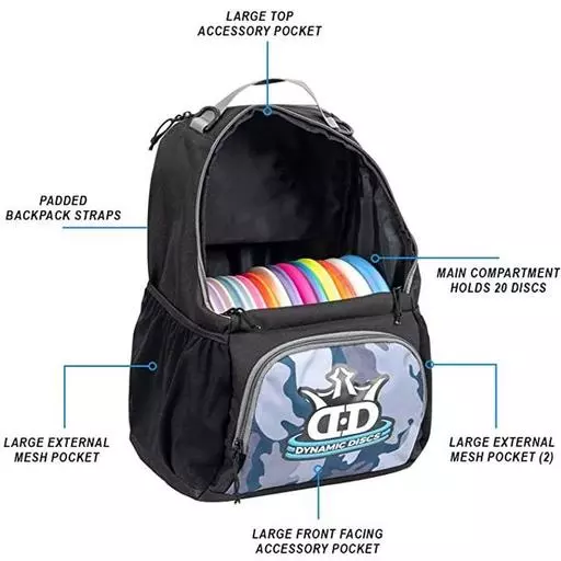 Dynamic Discs Cadet Backpack Disc Golf Bag-Woodland Camo
