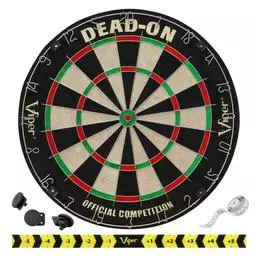 Click here to learn more about the Viper Dead On Bristle Dartboard.