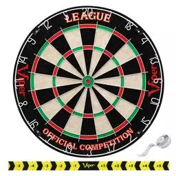 Click here to learn more about the Viper League Sisal Dartboard.