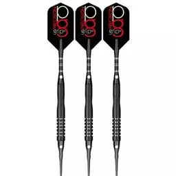 Click here to learn more about the Bottelsen Precision Grip Black Steel Smooth Barrel Soft Tip Darts 18 Gram.