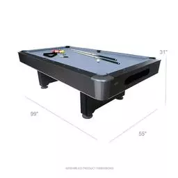 Click here to learn more about the Mizerak 8' Dakota Billiard Table (Slate).