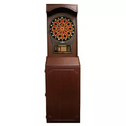 Click here to learn more about the Arcade-Style Cabinet with Arachnid CricketPro 800 Electronic Dartboard.