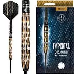 Click here to learn more about the Harrows Imperial Diamond 90% Tungsten Steel-Tip Darts.