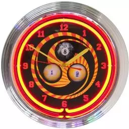 Click here to learn more about the Billiards 1, 8, 9 Neon Clock.