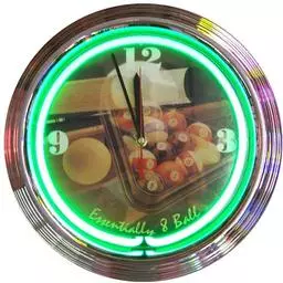 Click here to learn more about the Essentially Eight Ball Neon Clock.